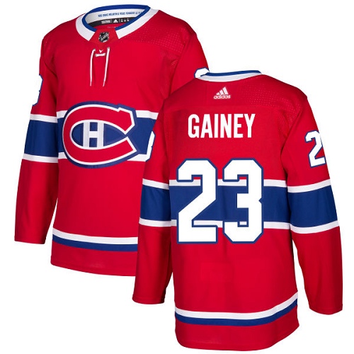 Adidas Men Montreal Canadiens #23 Bob Gainey Red Home Authentic Stitched NHL Jersey->montreal canadiens->NHL Jersey
